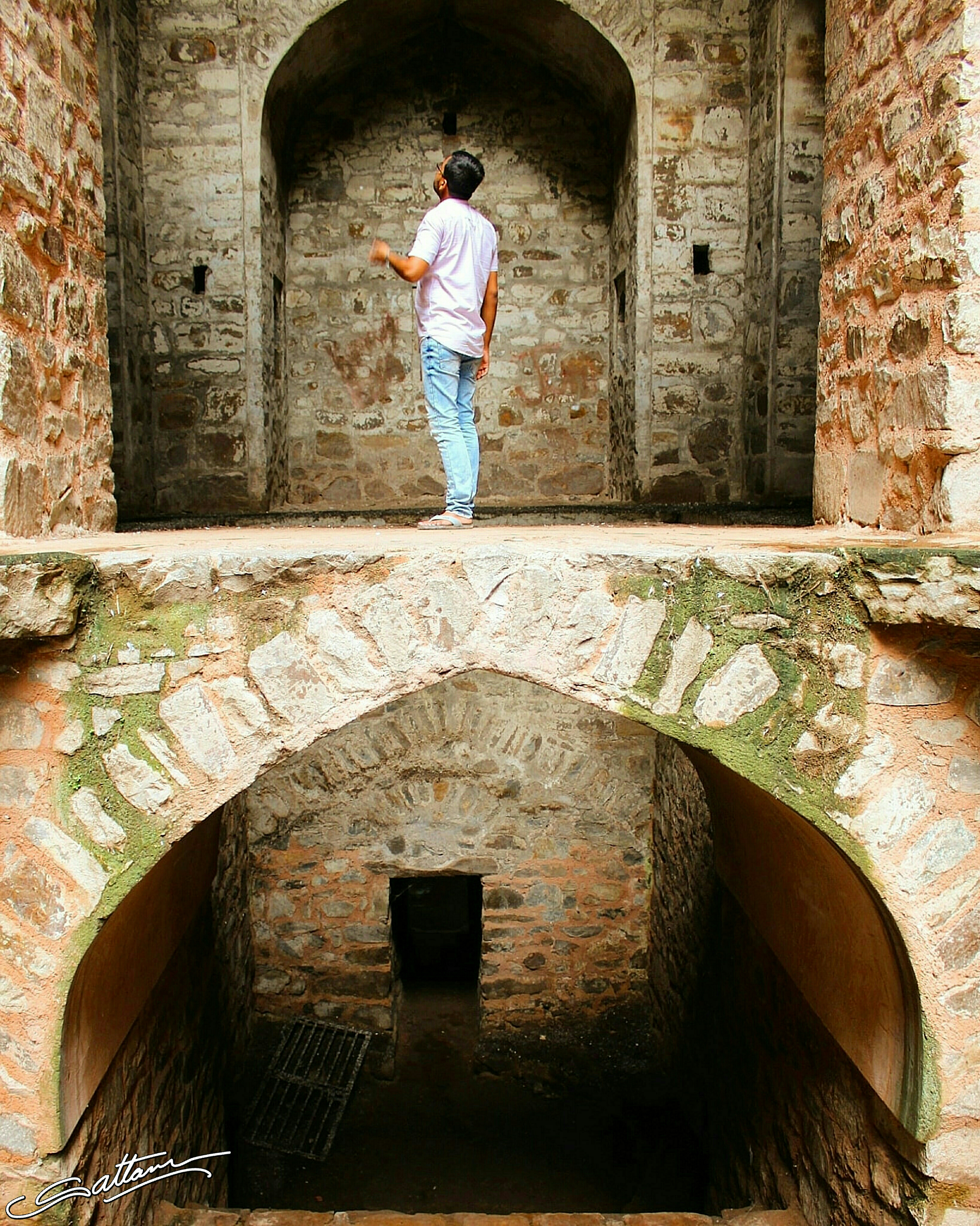 Agrasen ki Baoli. Beautiful Curved Arch. Sattam Photography. 