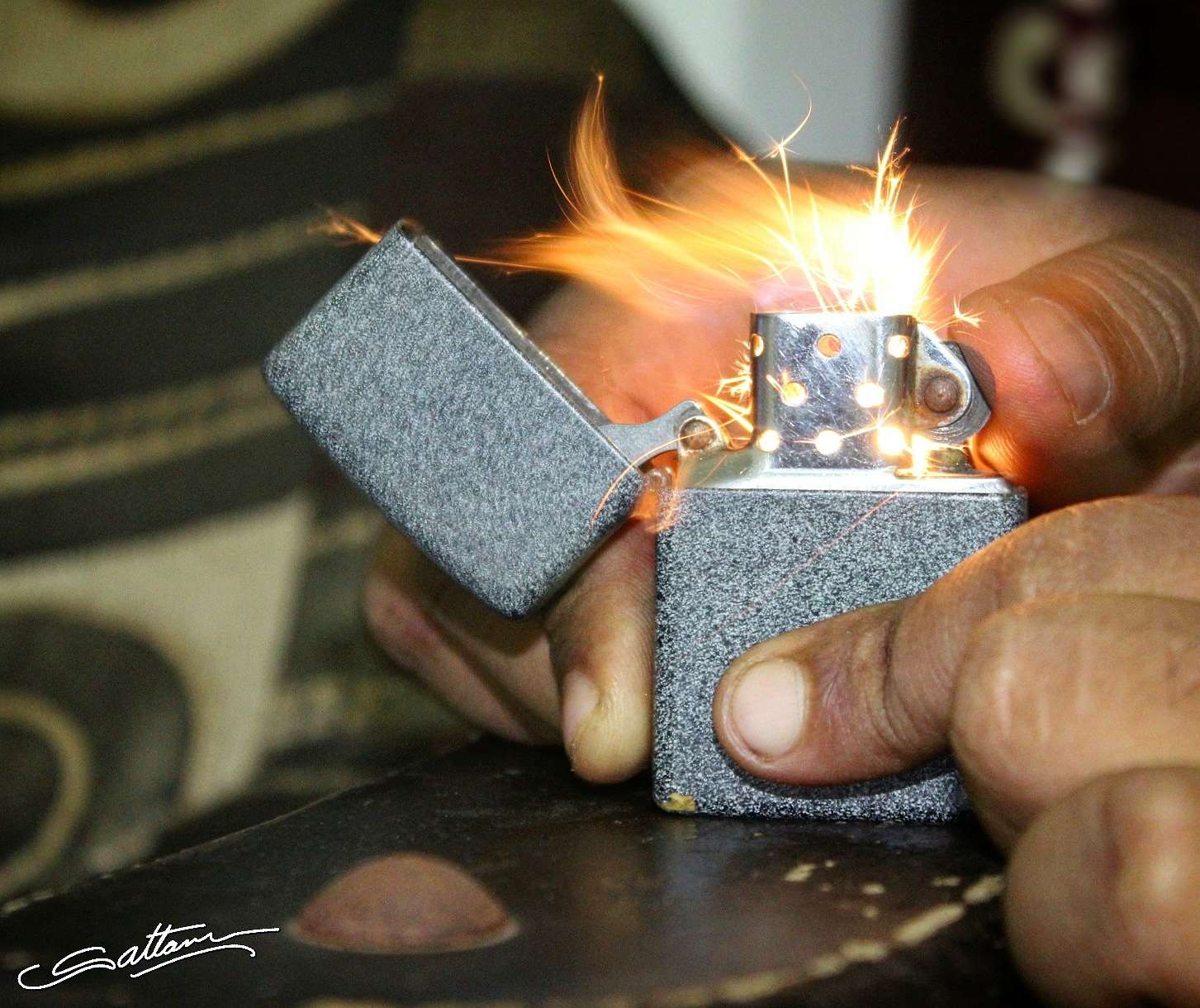 Zippo lighter photo. sattam photography